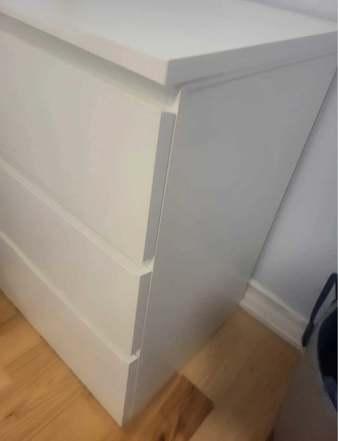 IKEA White 3-Drawer Dresser - photo 3