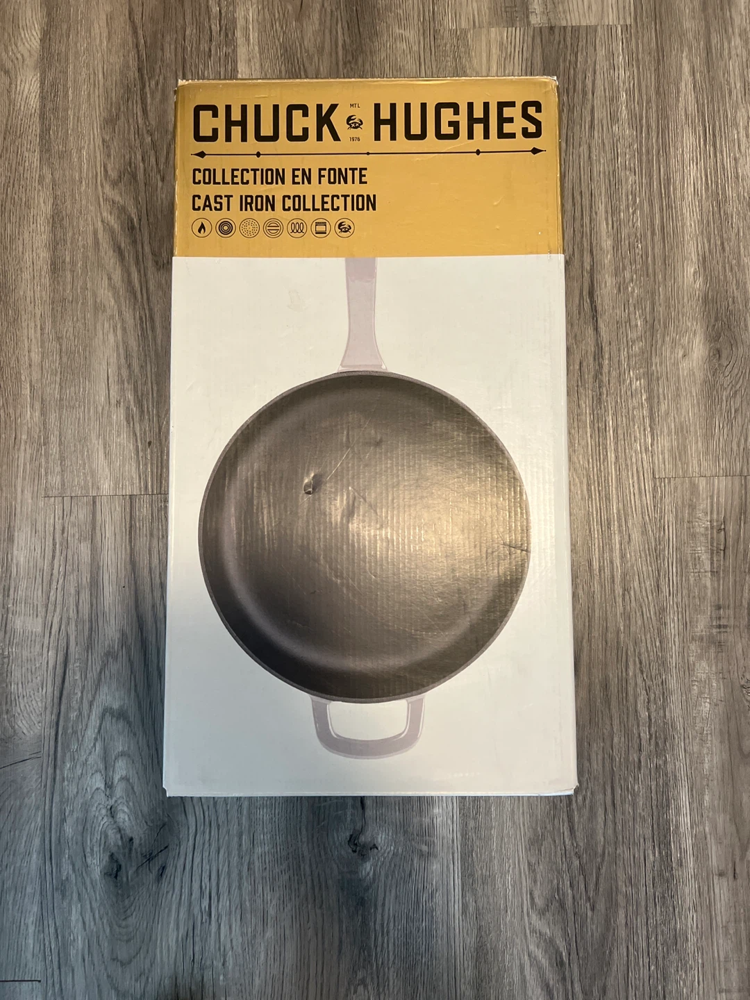 Chuck Hughes Cast Iron Deep Fry Pan 3.75 L