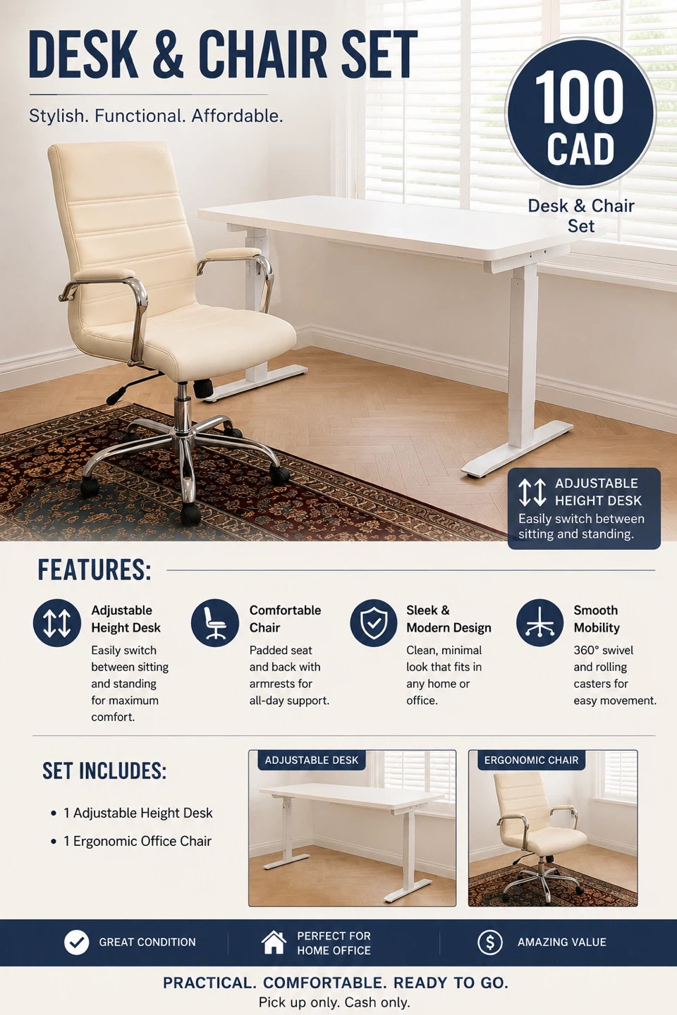 Desk & Chair set