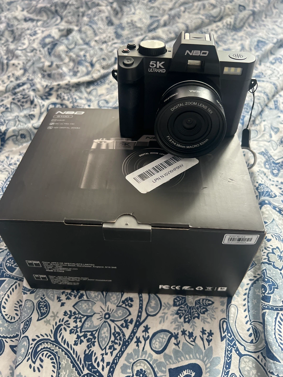 NBD S100 5K UHD Digital Camera with 16x Zoom Lens - photo 2