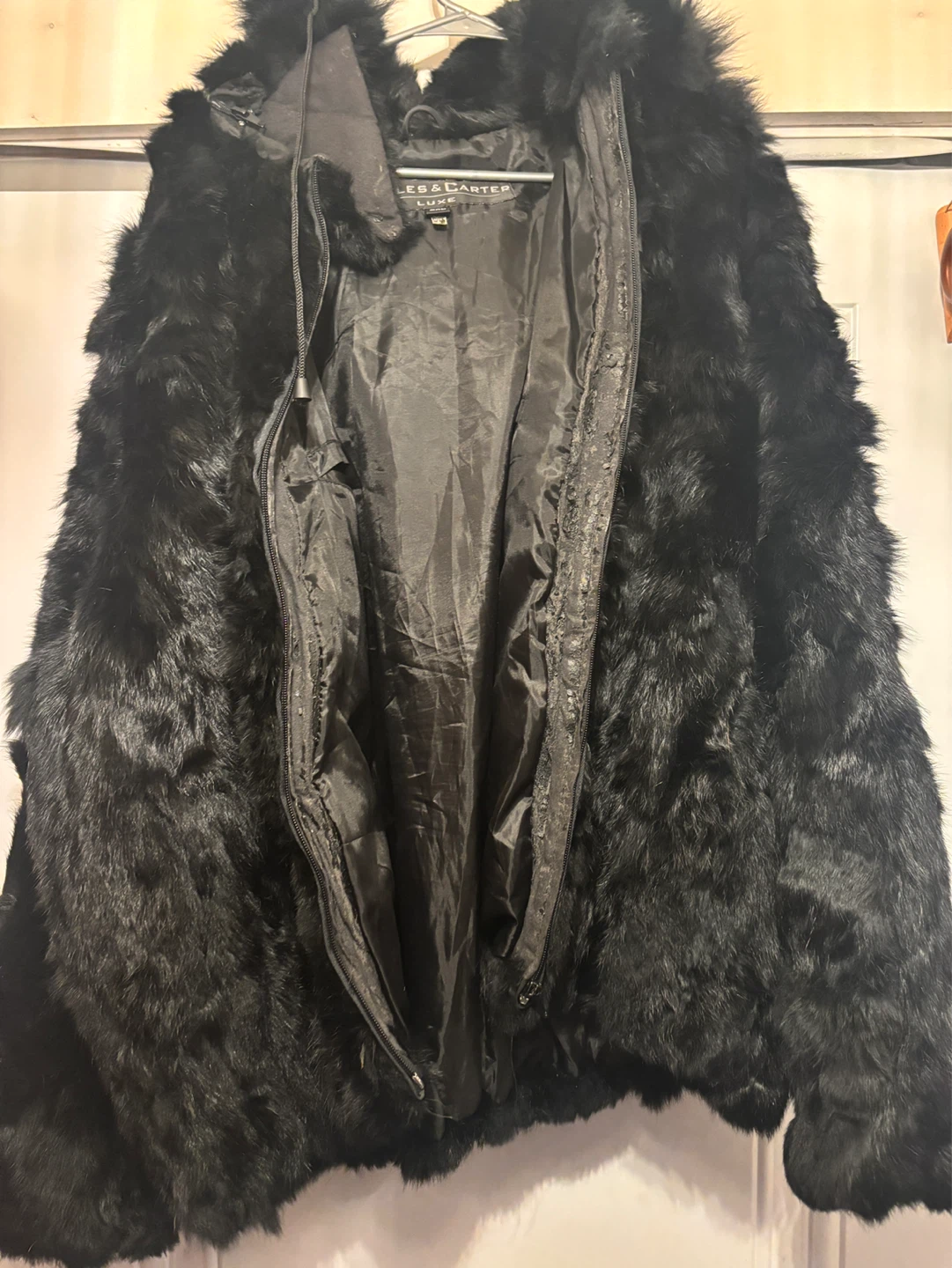 Knoles & Carter Luxe Black Faux Fur Winter Coat 2XL - photo 4