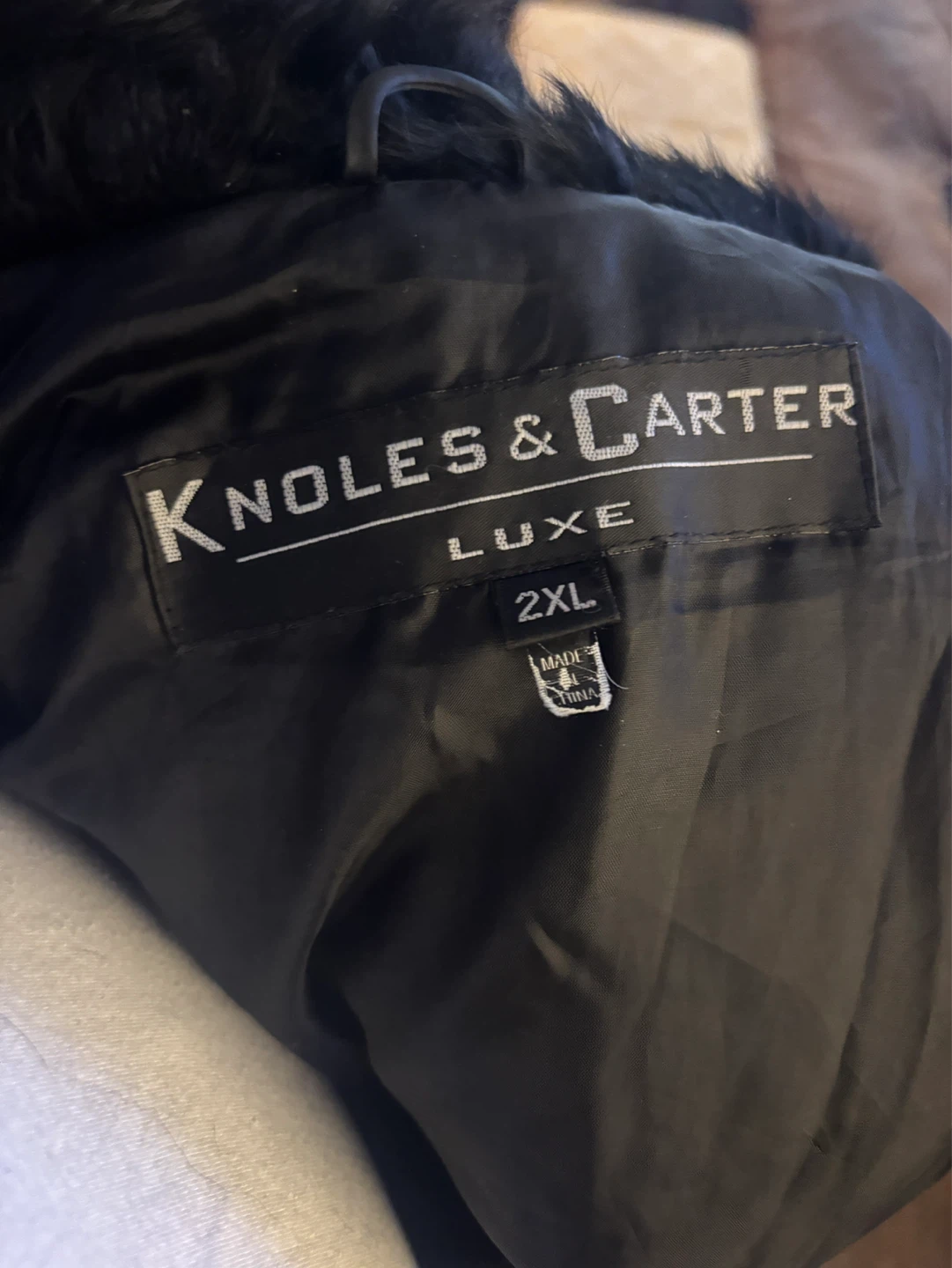 Knoles & Carter Luxe Black Faux Fur Winter Coat 2XL - photo 2