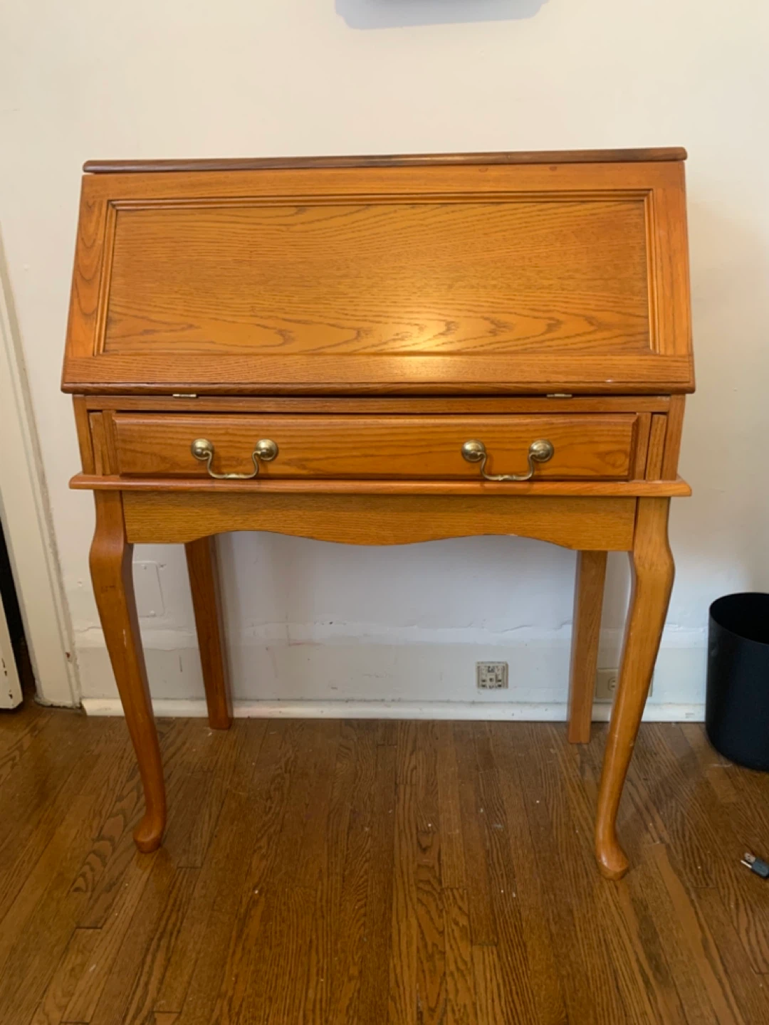 Solid Oak Secretary Desk