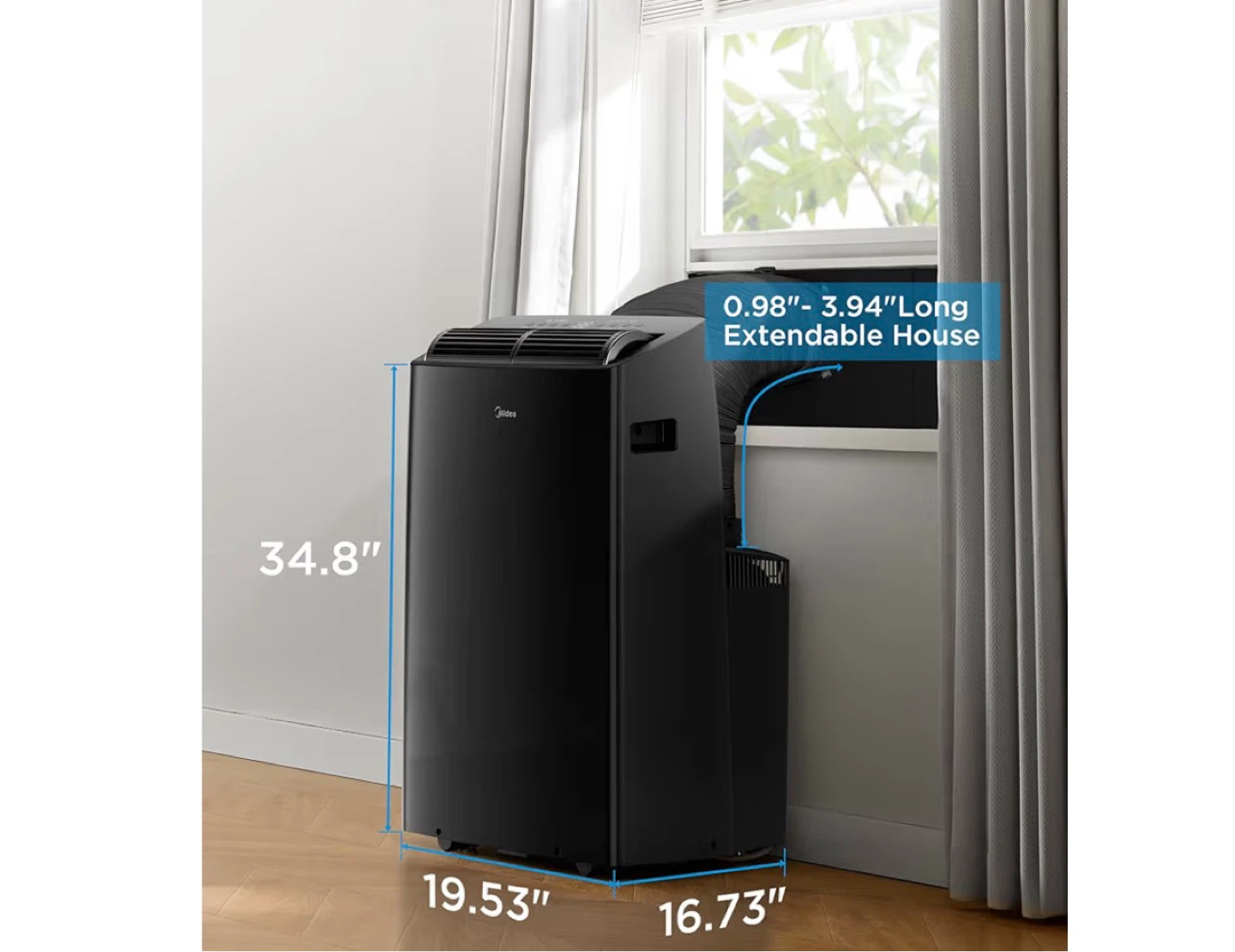 Midea Smart Inverter Portable Air Conditioner with Heat Pump