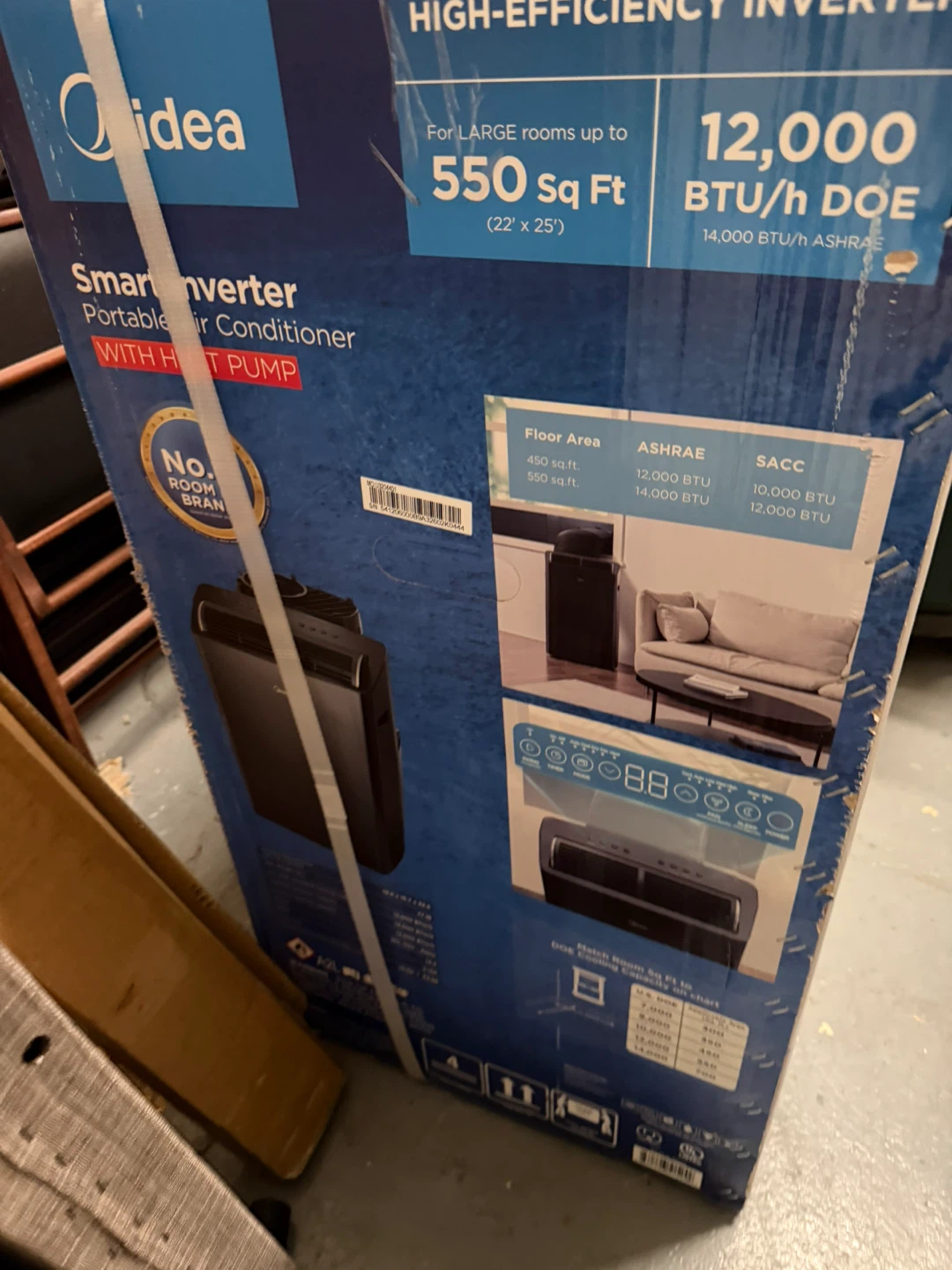 Midea Smart Inverter Portable Air Conditioner with Heat Pump - photo 2
