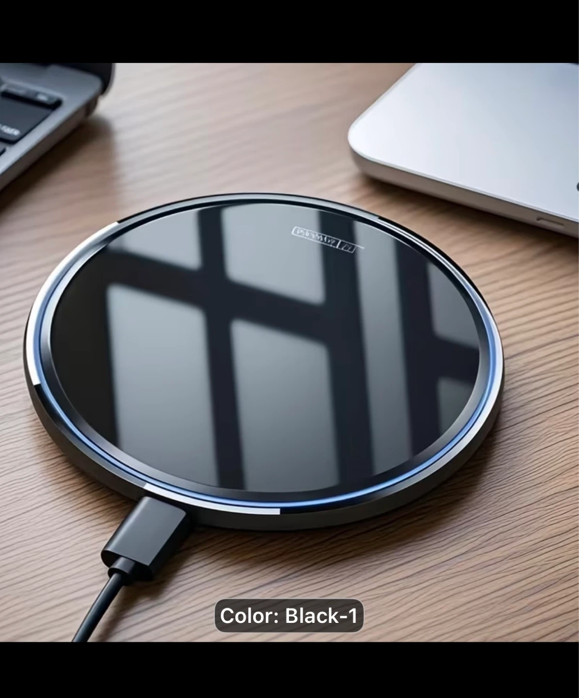 Black Wireless Charger Pad - photo 2