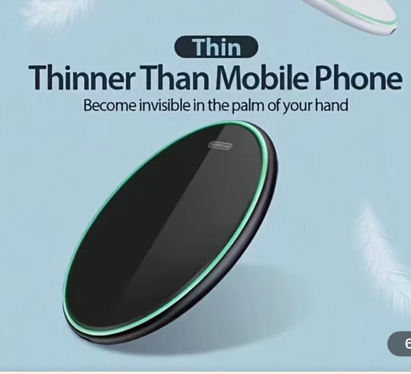 Black Wireless Charger Pad