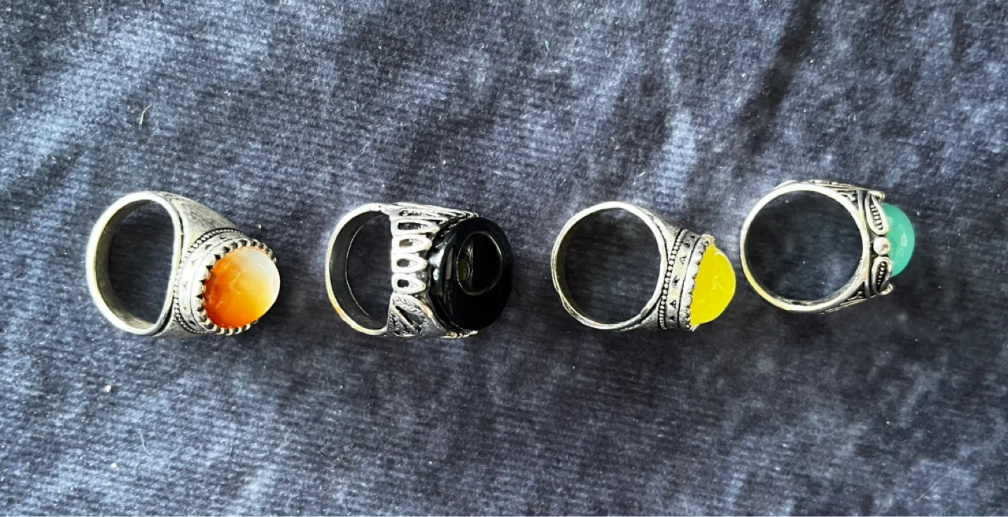 Set of 4  Rings with Gemstones - photo 4