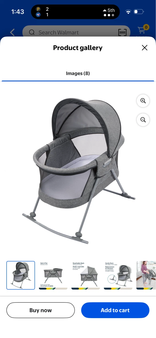 Safety 1st Nap and Go Rocking Bassinet