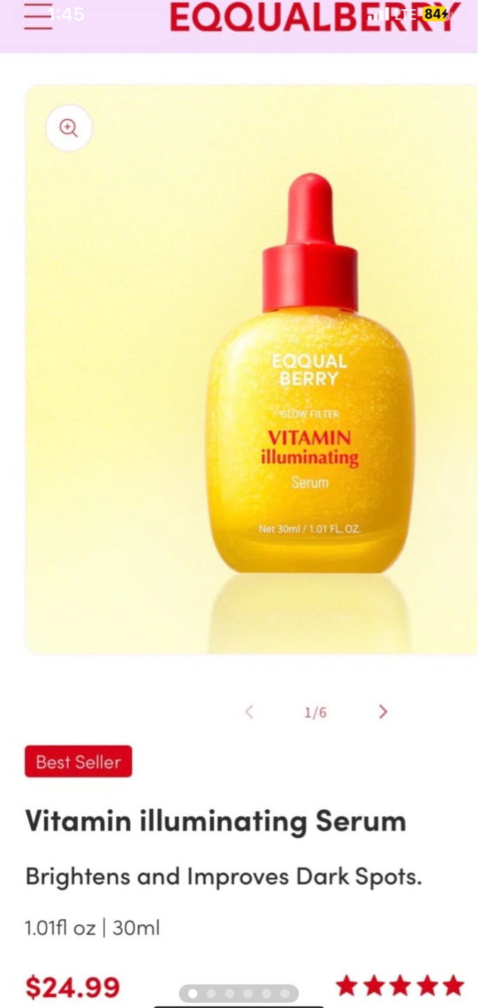 Eqqual Berry Vitamin Illuminating Serum 30ml