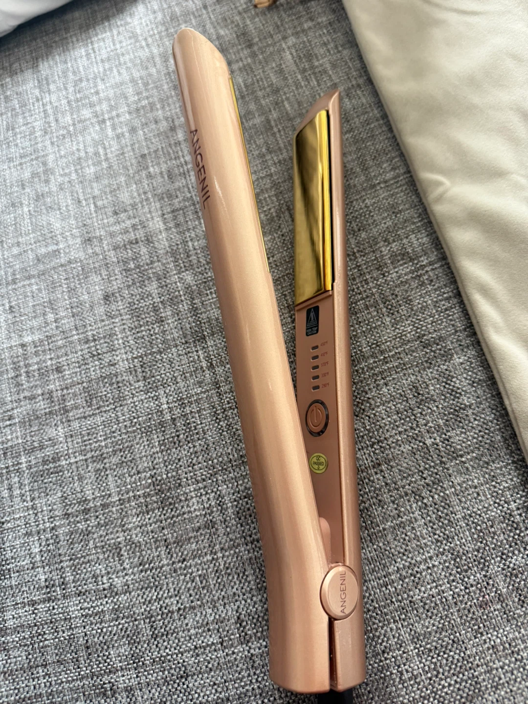 ANGENIL Professional Hair Straightener Titanium - Gold