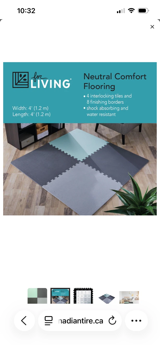 For Living Neutral Comfort Flooring Interlocking Tiles - photo 3