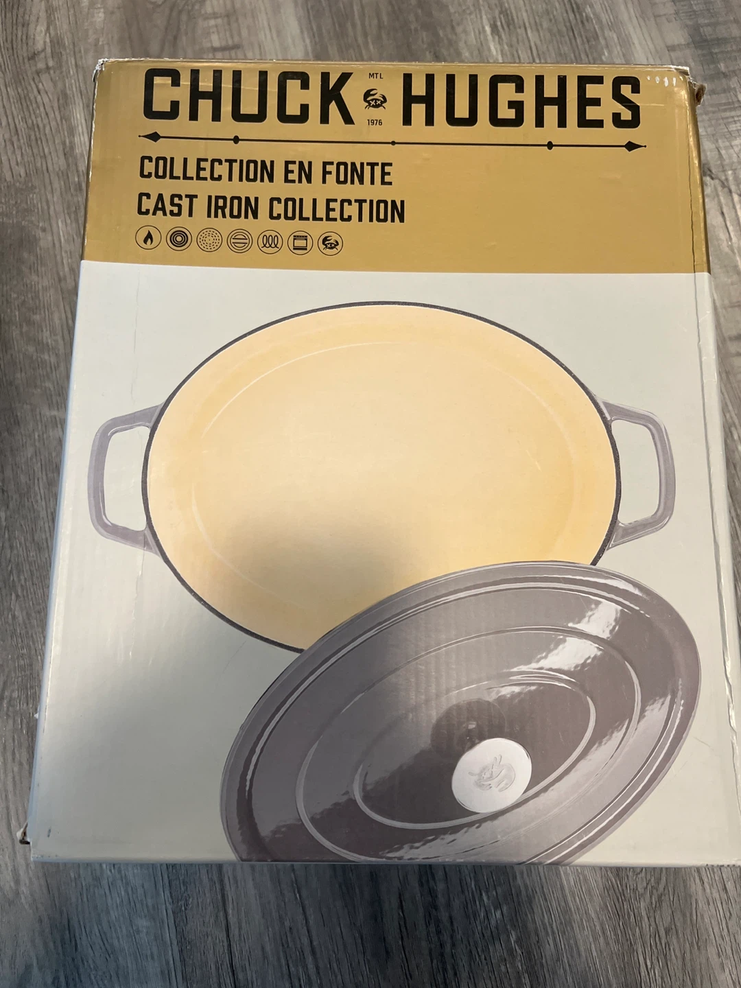 Chuck Hughes 5.2L Oval Dutch Oven