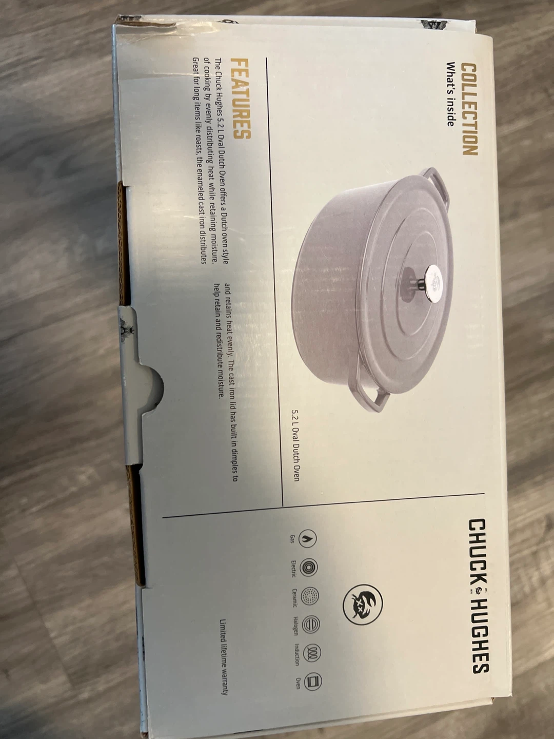 Chuck Hughes 5.2L Oval Dutch Oven - photo 2
