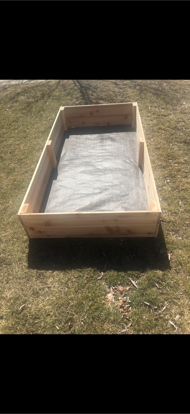 Wooden Raised  or flat Garden Bed