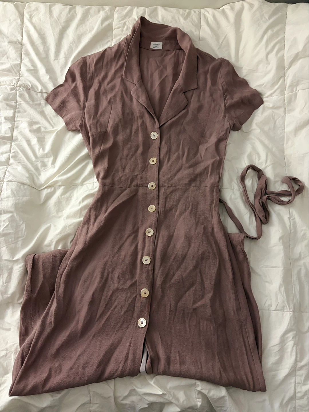Wilfred Button-Up Midi Dress