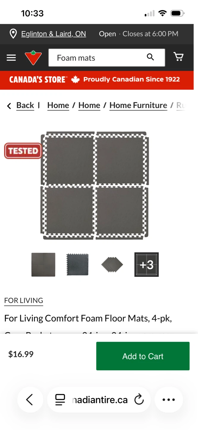 For Living Comfort Foam Floor Mats - 4pk - photo 5