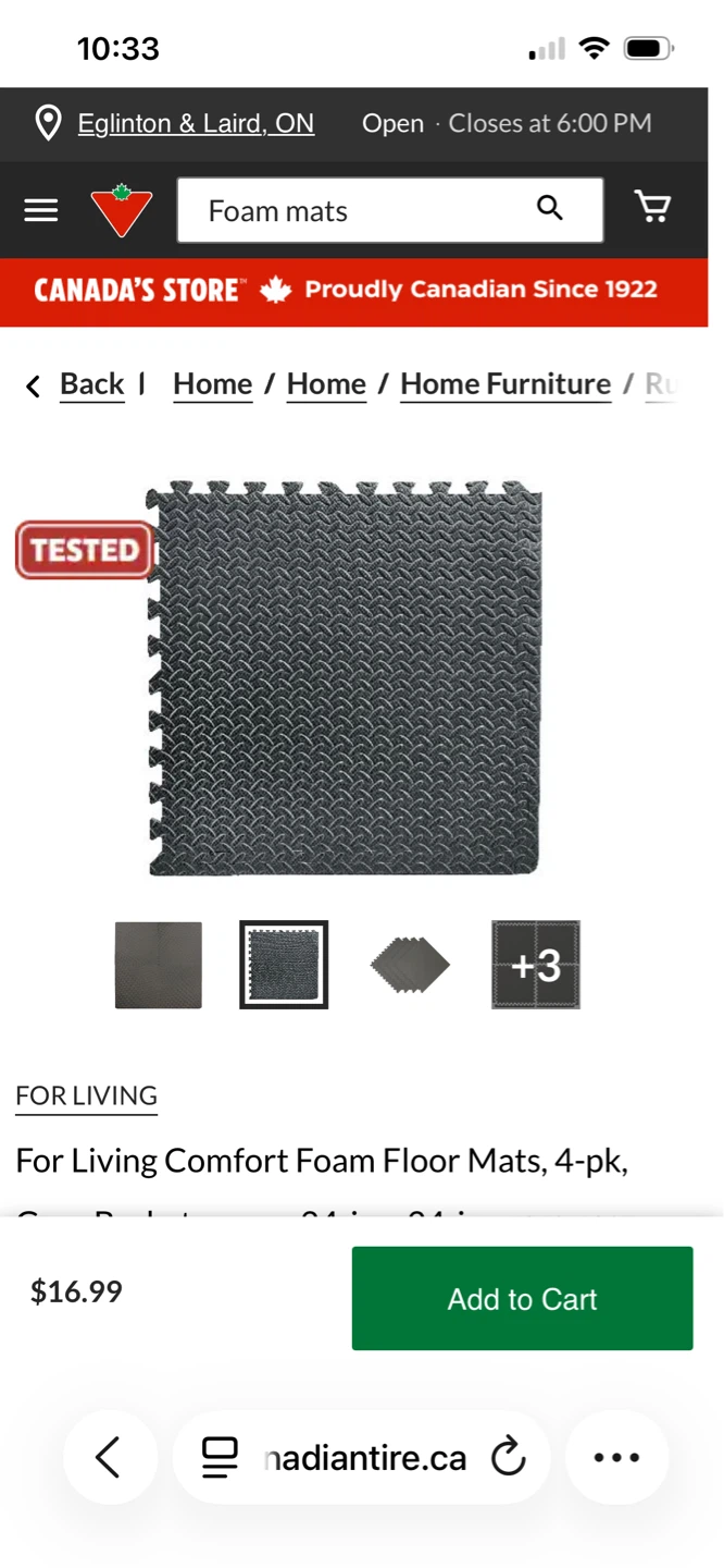 For Living Comfort Foam Floor Mats - 4pk - photo 3
