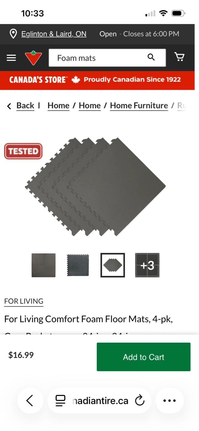 For Living Comfort Foam Floor Mats - 4pk - photo 4