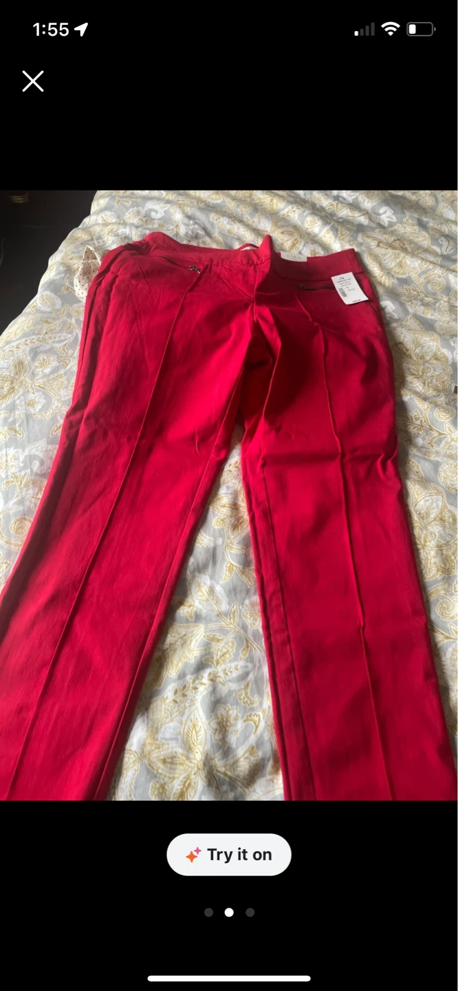 Cleo Petites Polka Dot Pants Size L - photo 3