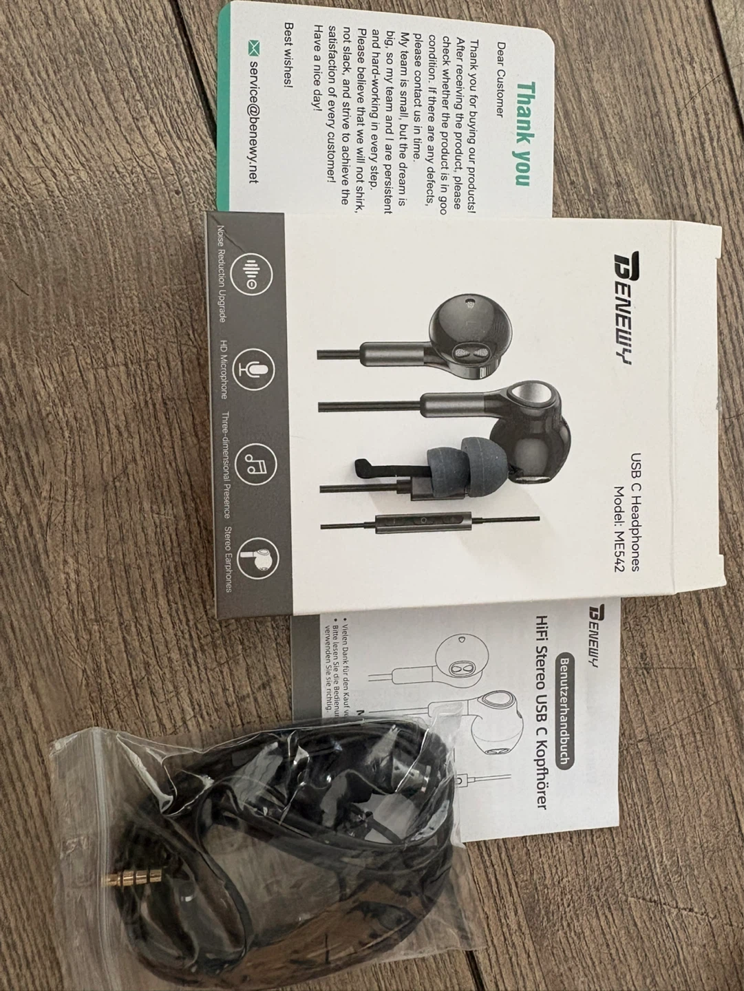 BENENW USB C Headphones ME542