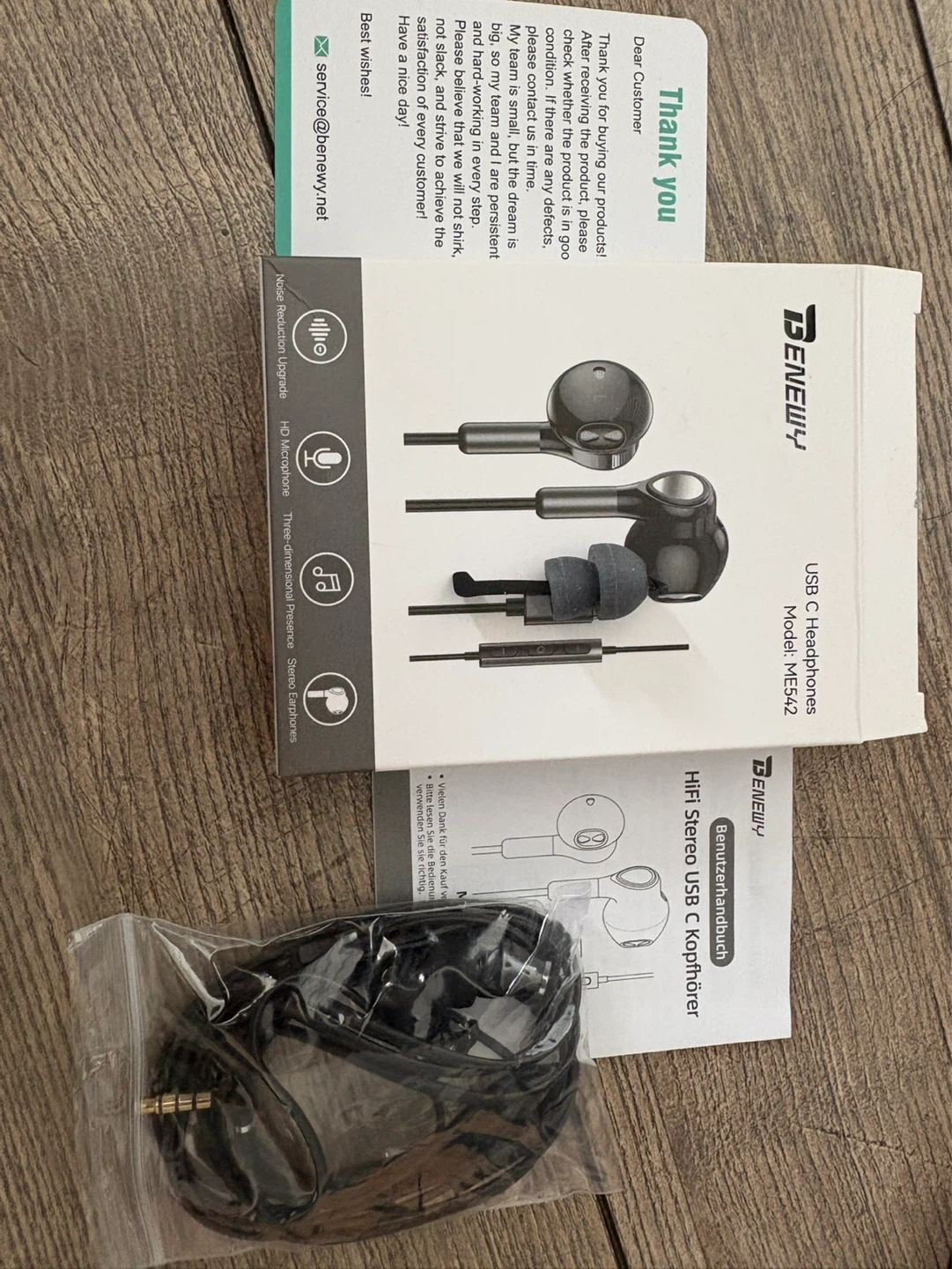 BENENW USB C Headphones ME542 - photo 2