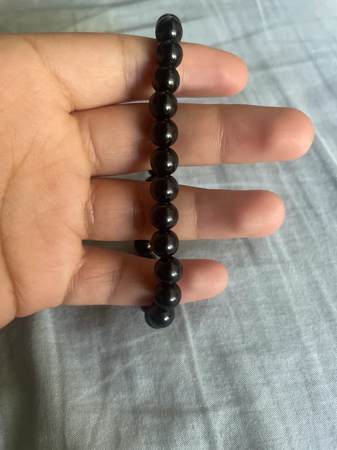 Black Beaded Bracelet - photo 2