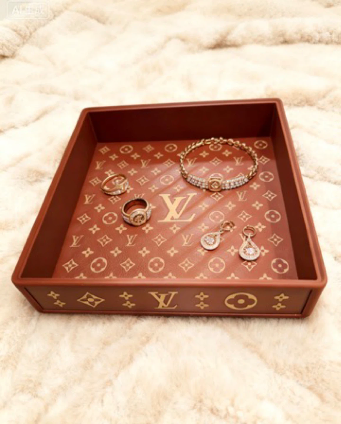 Large Monogram Tray