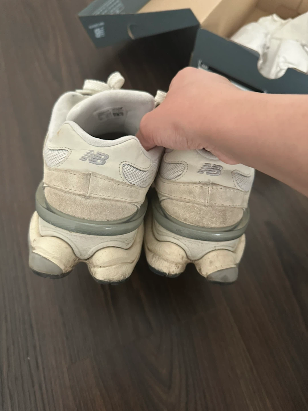 New Balance 9060 Cream Sneakers - photo 3
