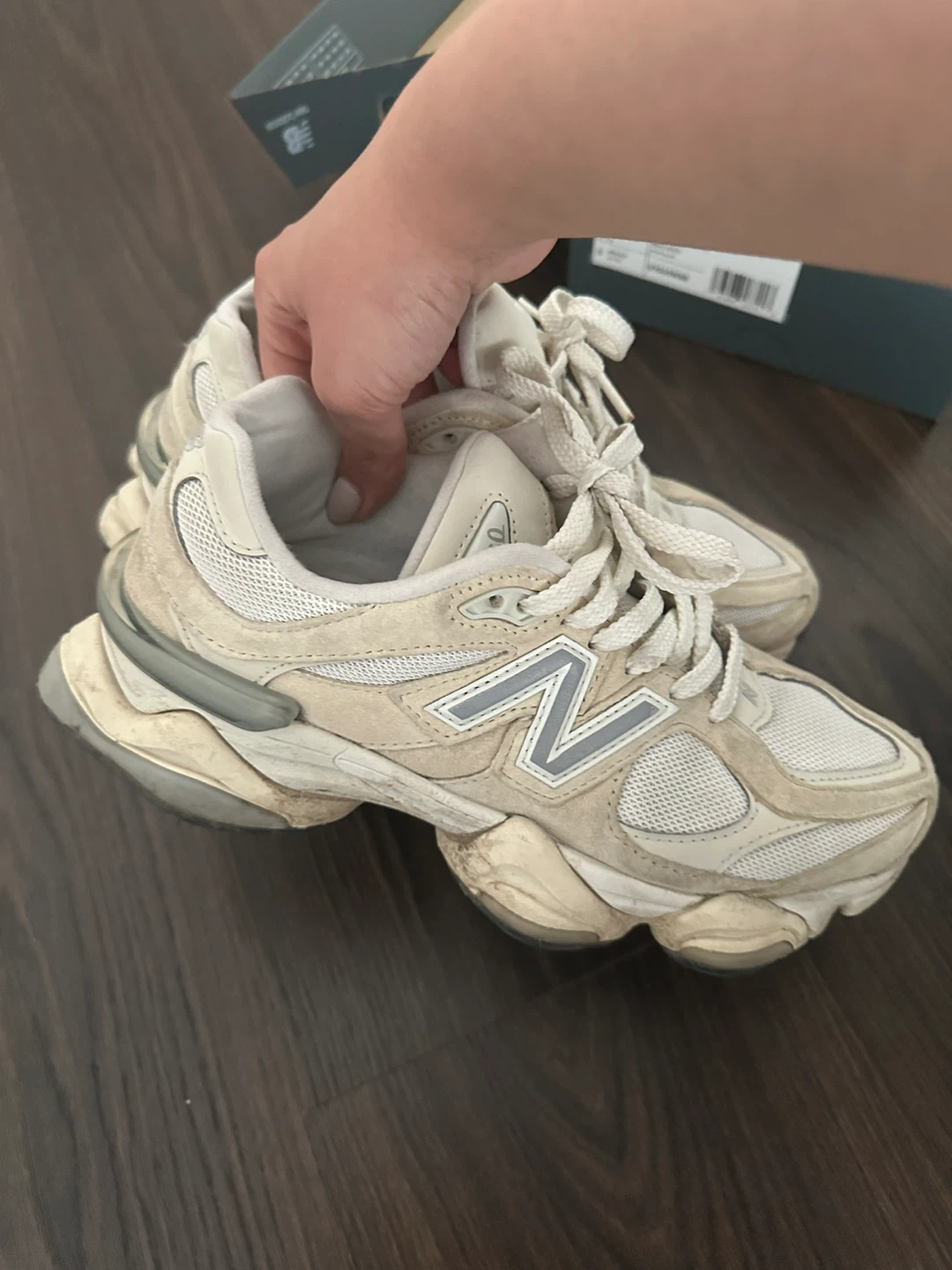 New Balance 9060 Cream Sneakers - photo 4