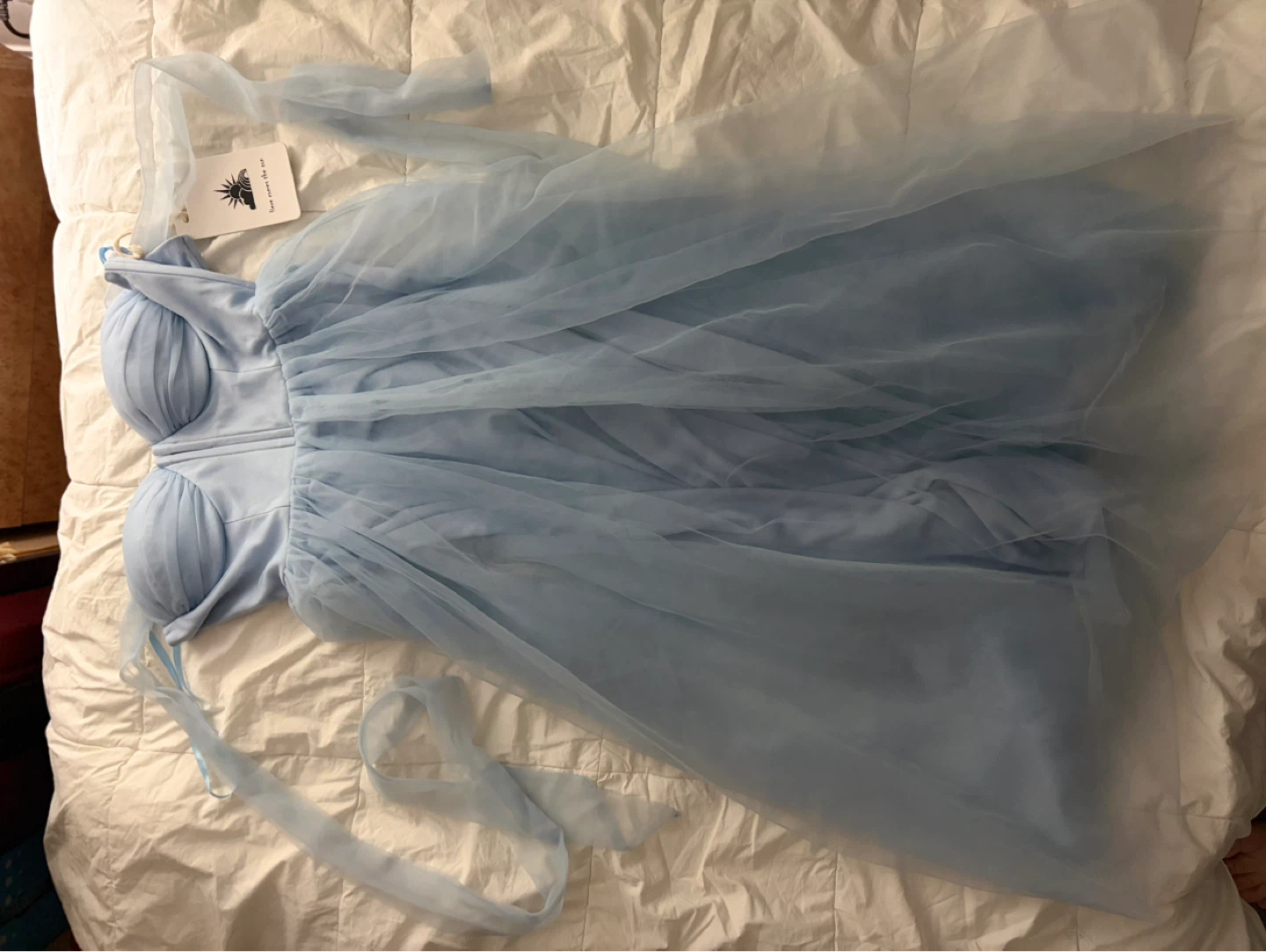 Light Blue Tulle Dress Blue Size S