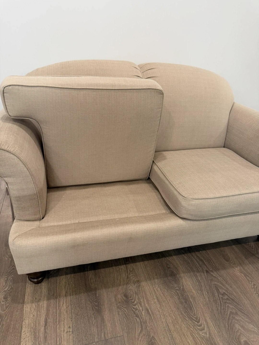 Beige Loveseat Sofa