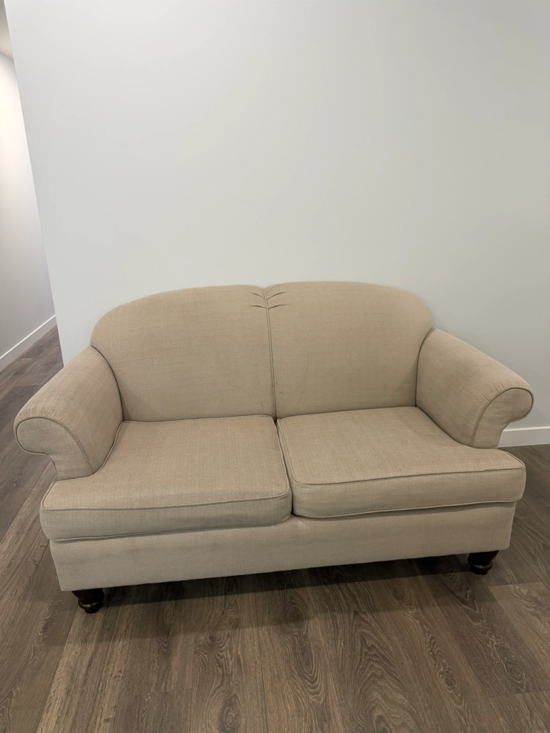 Beige Loveseat Sofa - photo 2