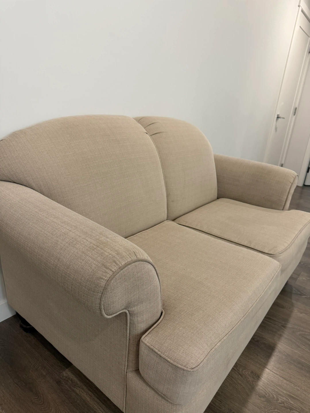 Beige Loveseat Sofa - photo 3