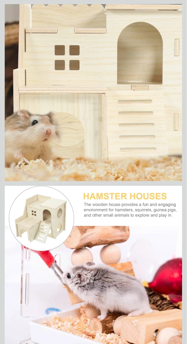 100%NEW WoodenHamsterHouse Orig$25 NOW$10 - photo 2