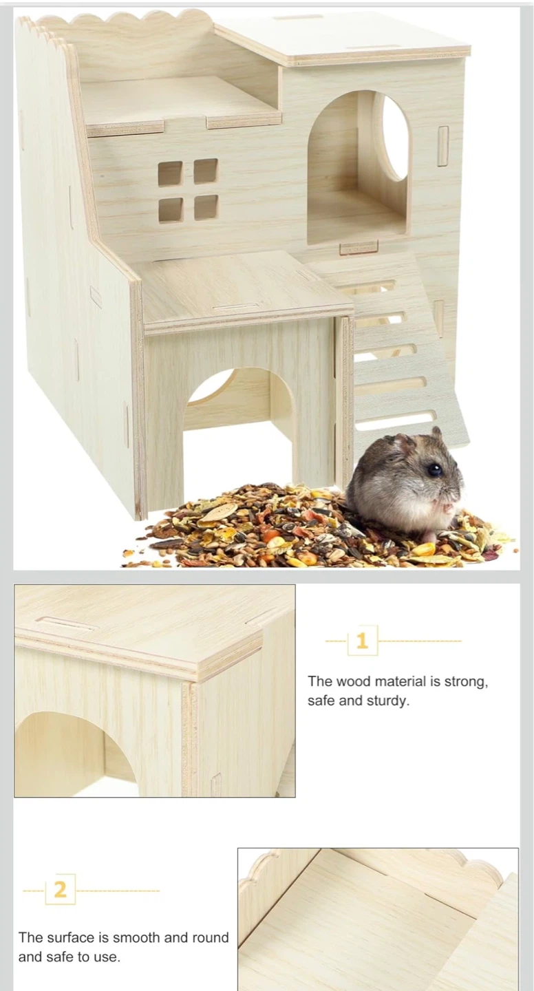 100%NEW WoodenHamsterHouse Orig$25 NOW$10 - photo 3