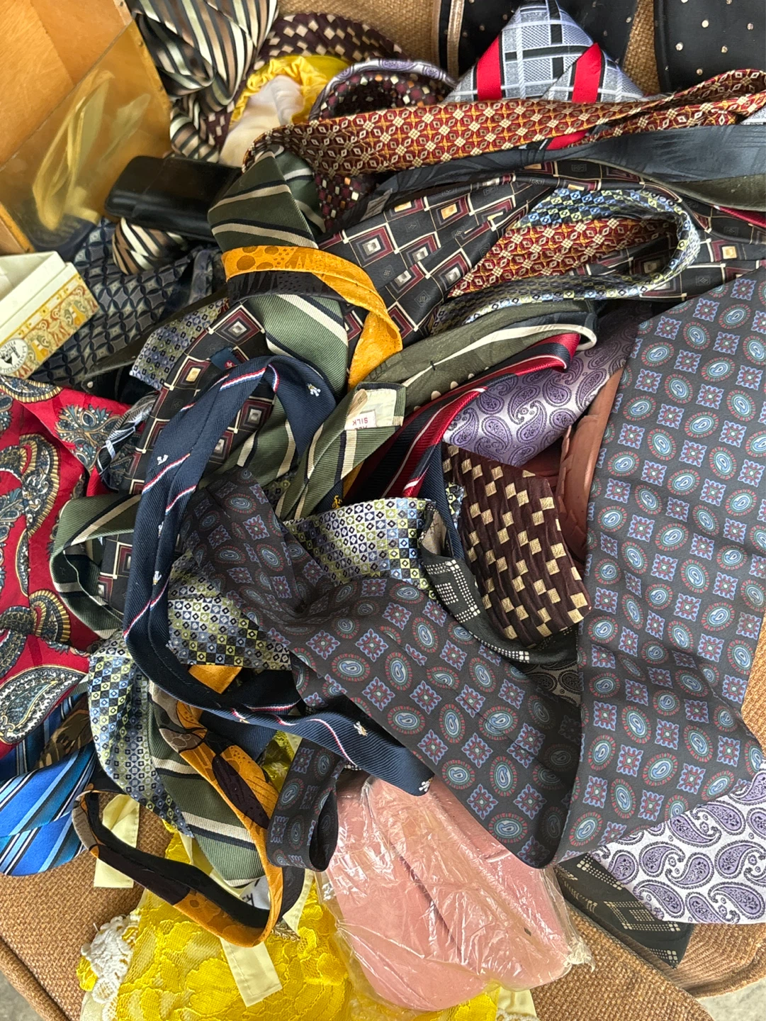 1 dollar ties . 3324 n kostner garage sale