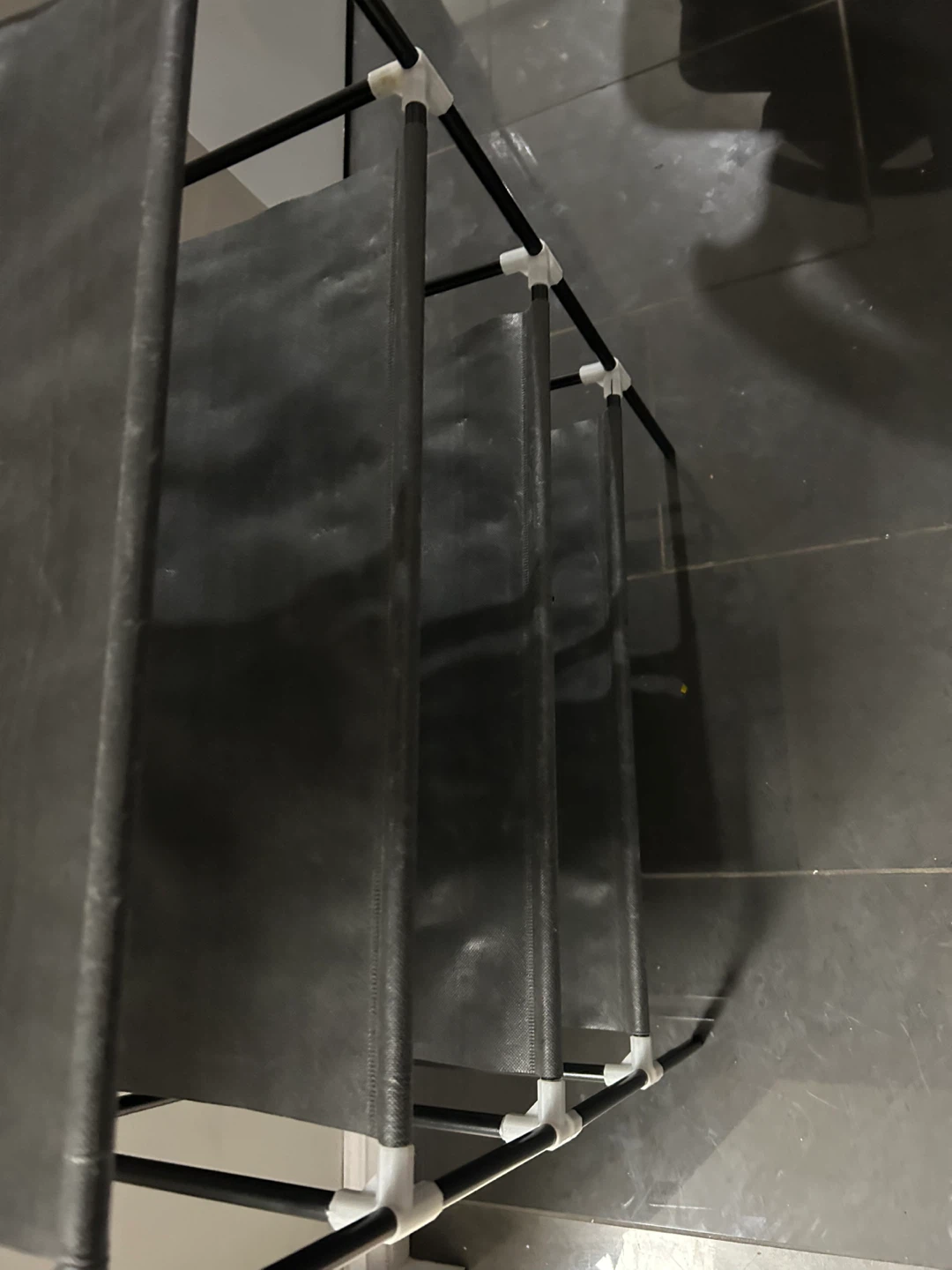 Black 4-Tier Shoe Rack - photo 4