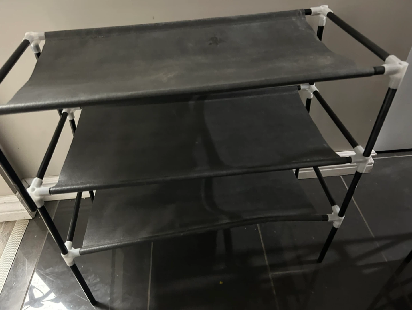 3-Tier Fabric Shoe Rack - photo 2
