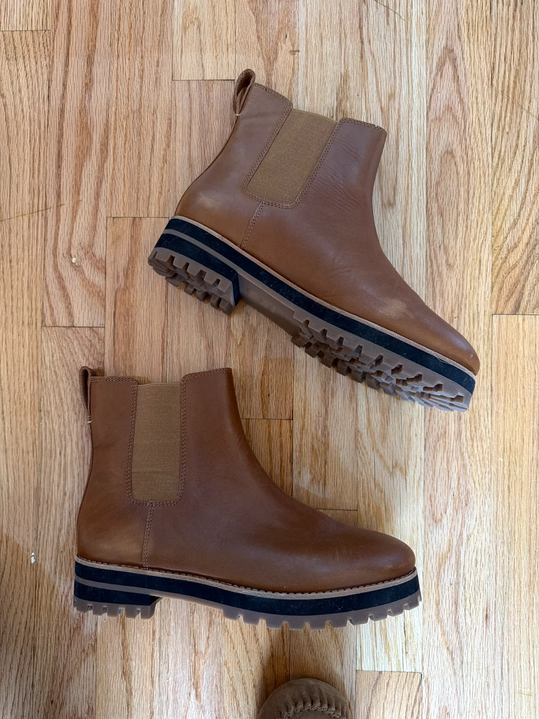 Brown Leather Chelsea Boots