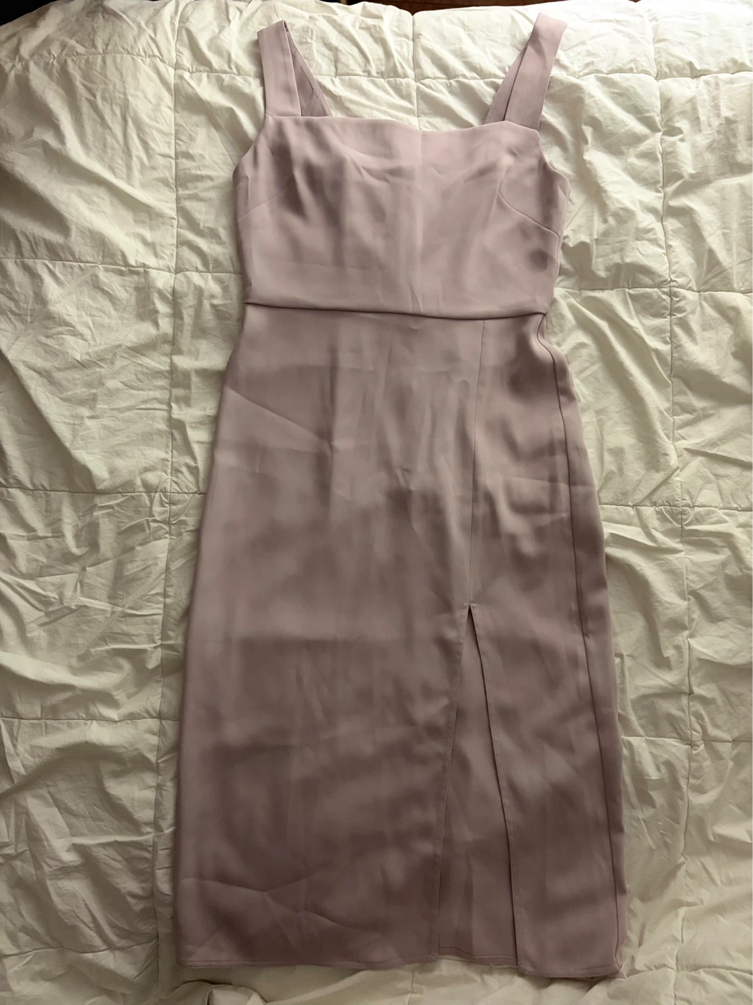 Aritzia Babaton Satin Midi Dress with Thigh Slit