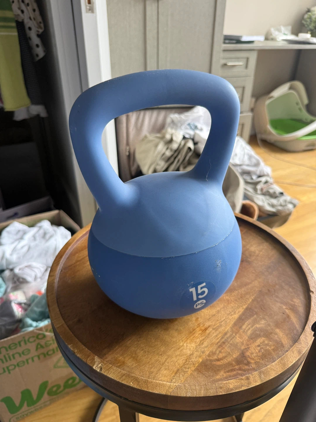 Blue 15 lb Kettlebell