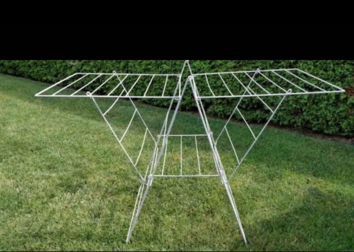 White Foldable Clothes Drying Rack - photo 3