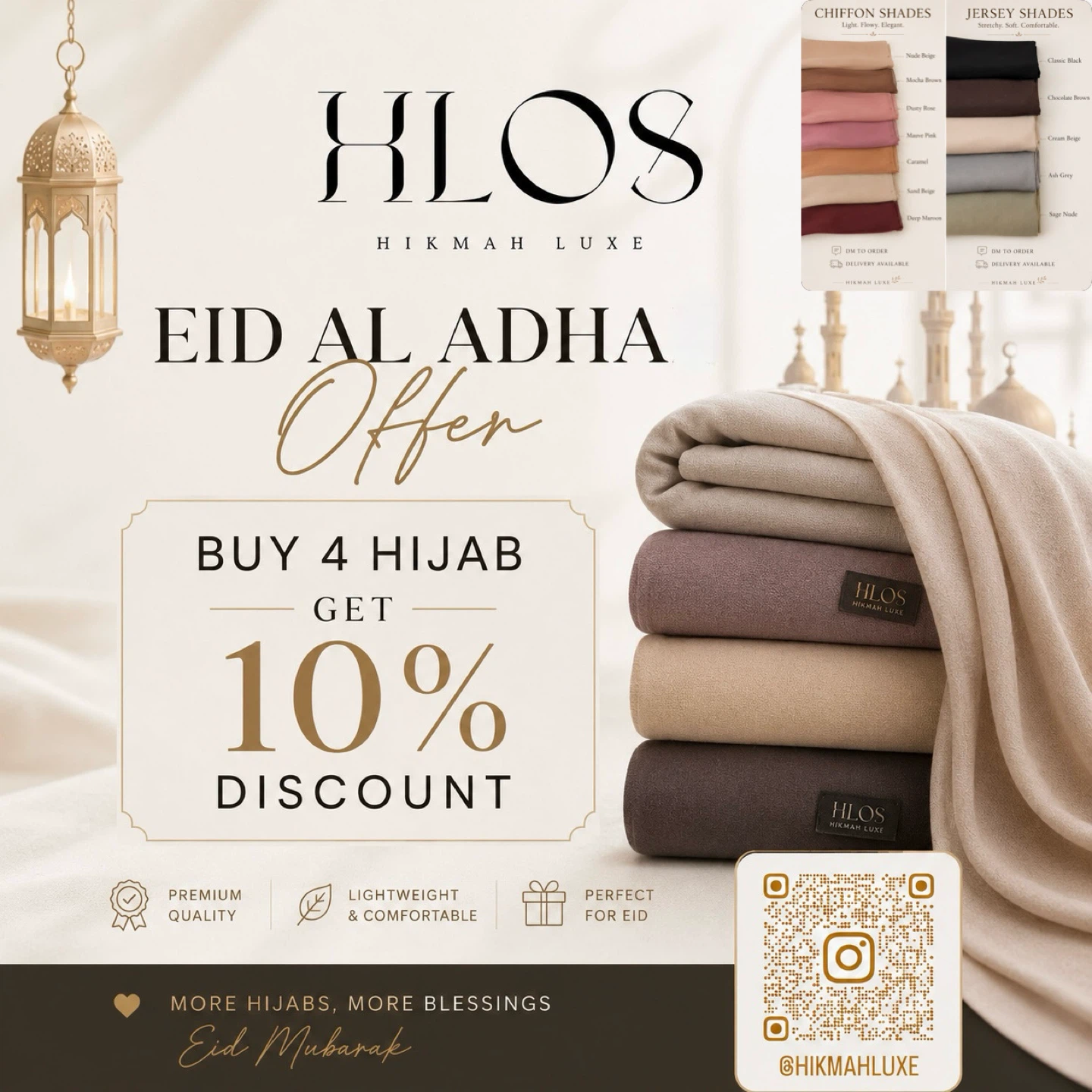 Hikmah Luxe Chiffon Hijab