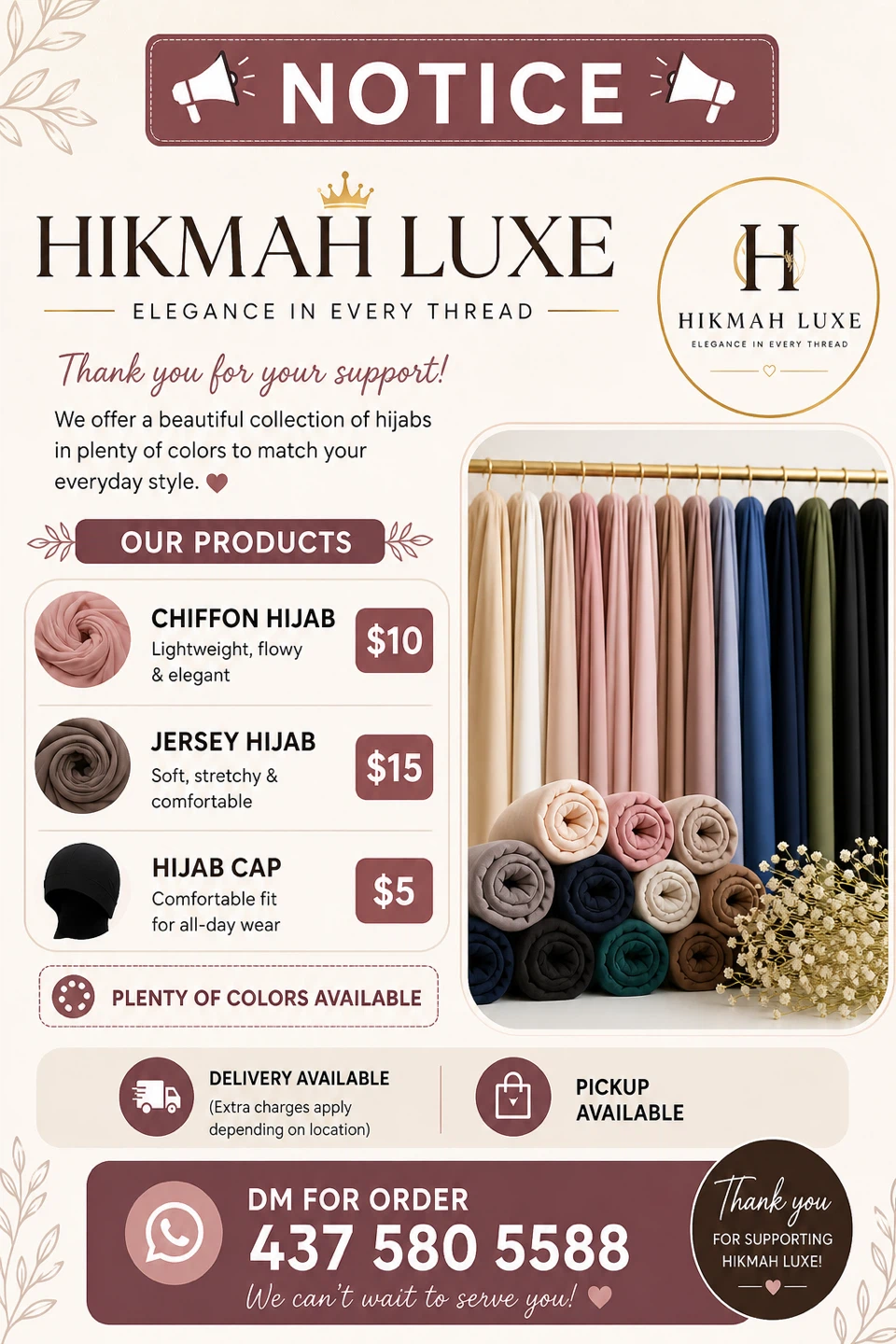 Hikmah Luxe Chiffon Hijab - photo 2