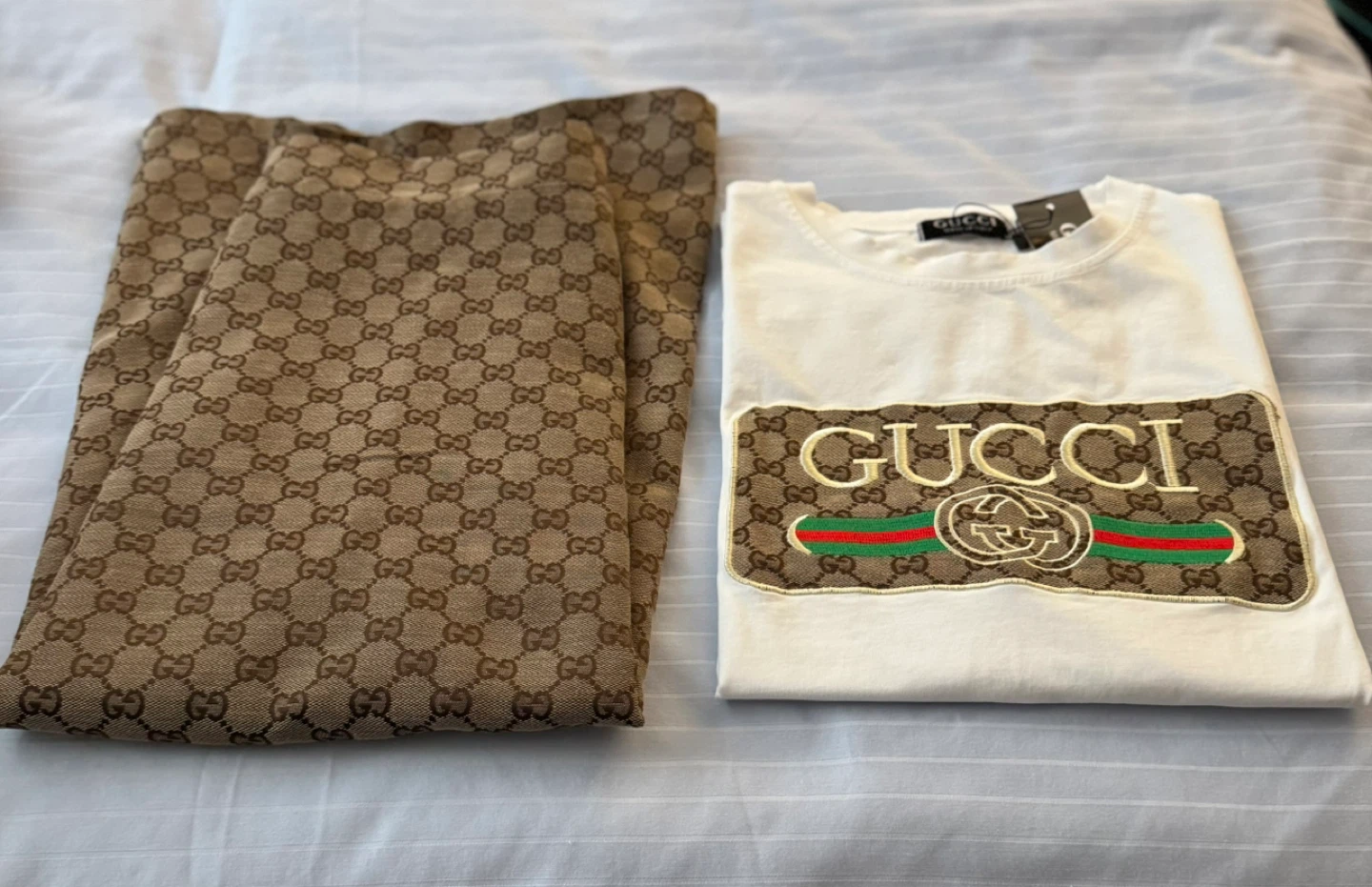 Inspired by Gucci T-shirt and GG Monogram Skirt Set - photo 2