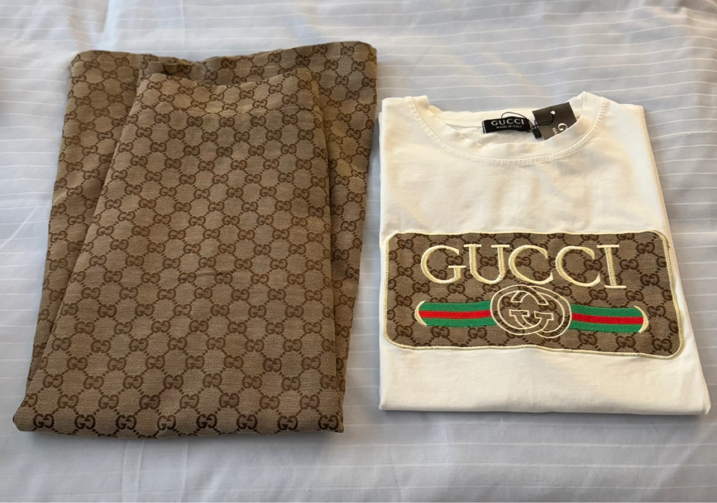 Inspired by Gucci T-shirt and GG Monogram Skirt Set - photo 3