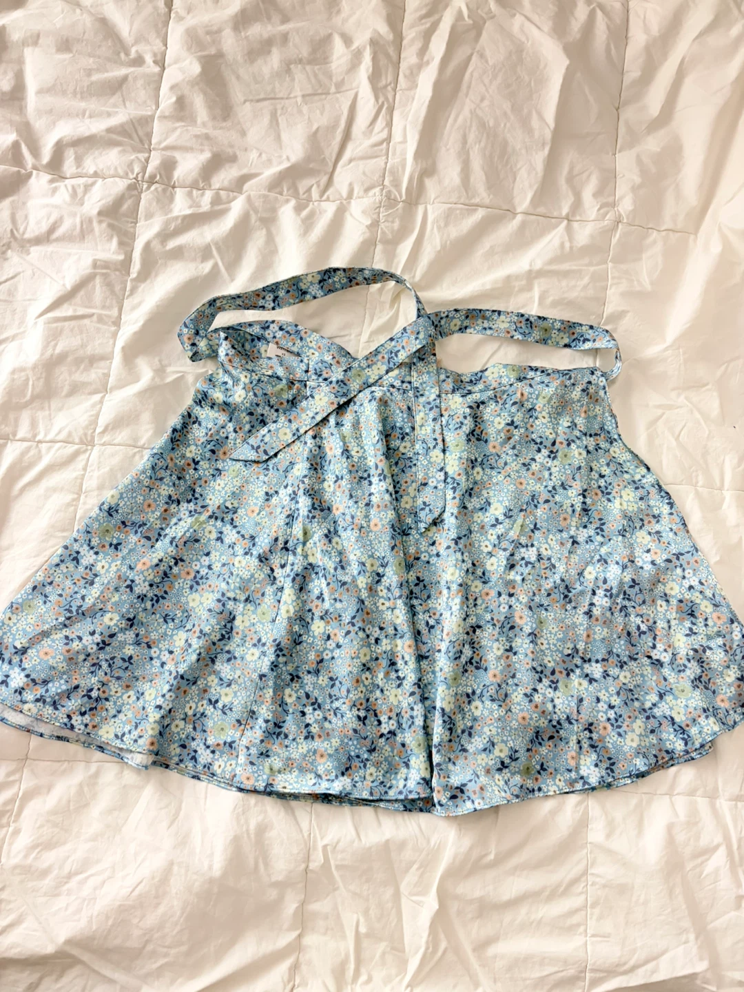 Wilfred Blue Floral Skater Skirt-XS
