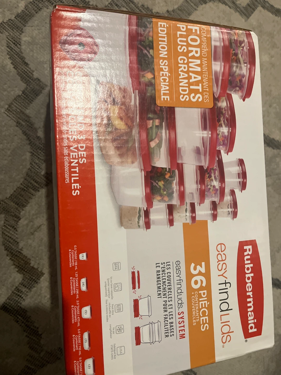 Rubbermaid Easy Find Lids 36-Piece Food Storage Container Set