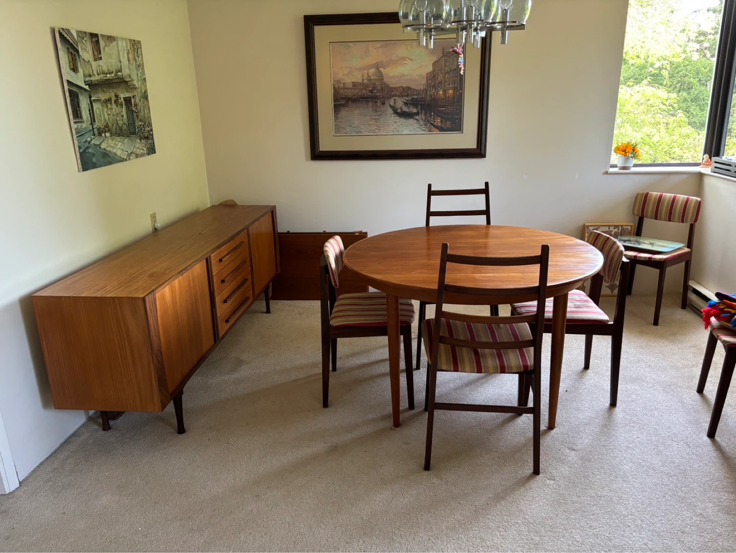 Mid-Century Modern Teak Sideboard with Drawers and Doors - photo 3